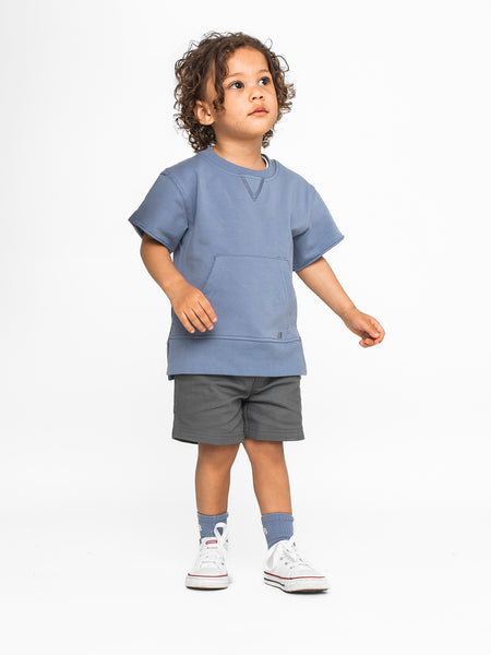 Cotton Twill Short - Charcoal