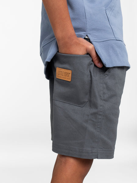 Cotton Twill Short - Charcoal