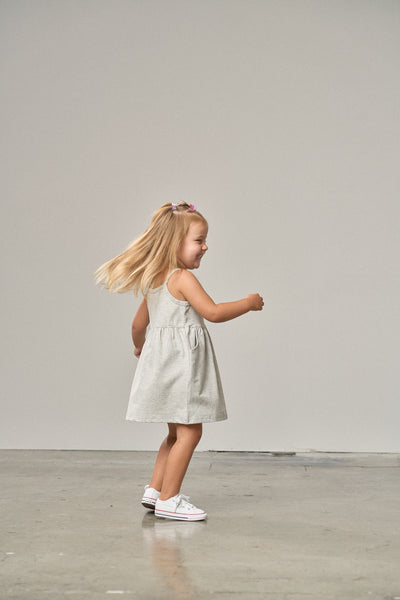 Jersey Tank Dress - Light Heather Grey