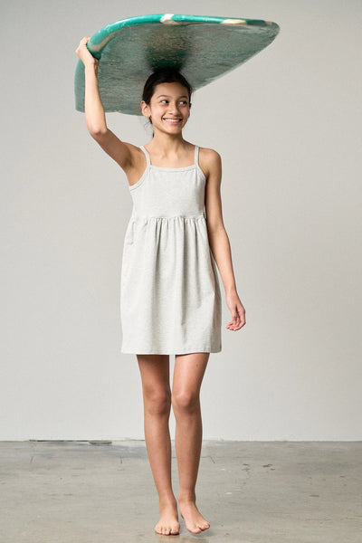 Jersey Tank Dress - Light Heather Grey