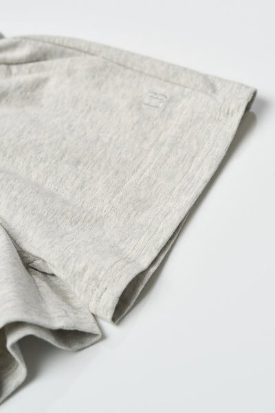 Stitch Pocket Jersey Short - Light Heather Grey