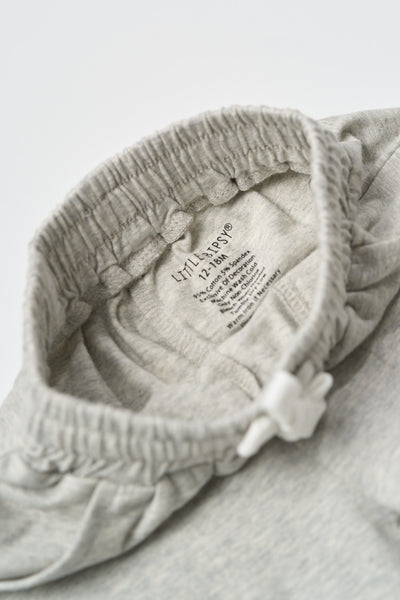 Stitch Pocket Jersey Short - Light Heather Grey