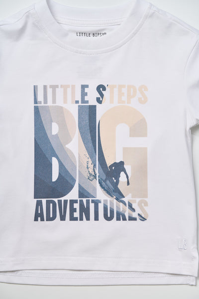 Little Steps, Big Adventures Waves Tee