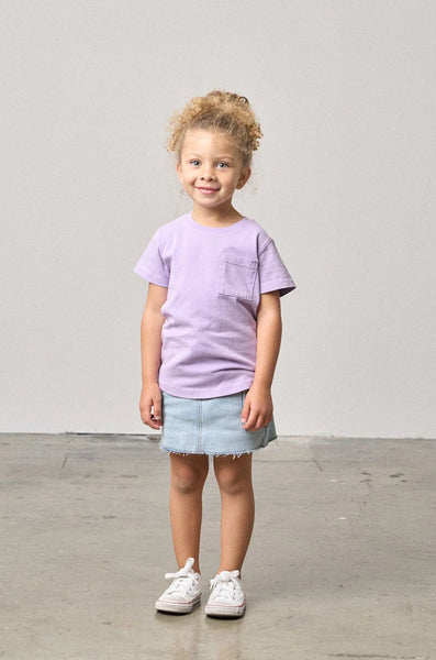 Cargo Denim Skirt - Light Wash