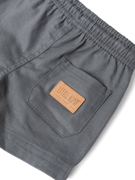 Cotton Twill Short - Charcoal