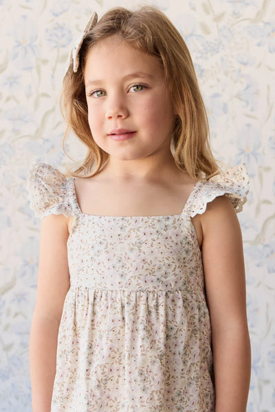 Organic Cotton Elodie Dress - Fifi Violet