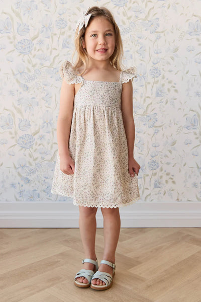 Organic Cotton Elodie Dress - Fifi Violet