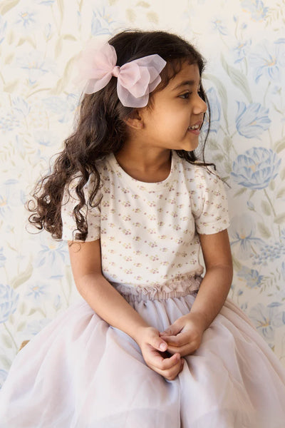 Organic Cotton Tasha Top - Rose Floral Pink