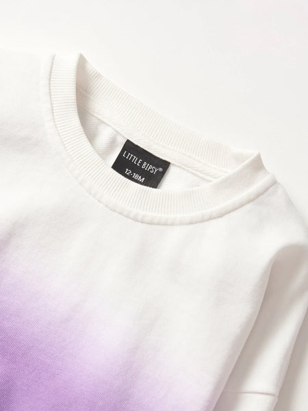 Ombre Lightweight Crewneck - Purple