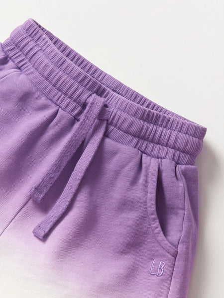 Ombre Sweatshort - Purple