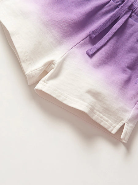 Ombre Sweatshort - Purple