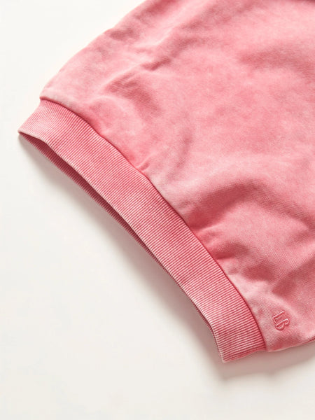 Washed Crewneck - Electric Pink