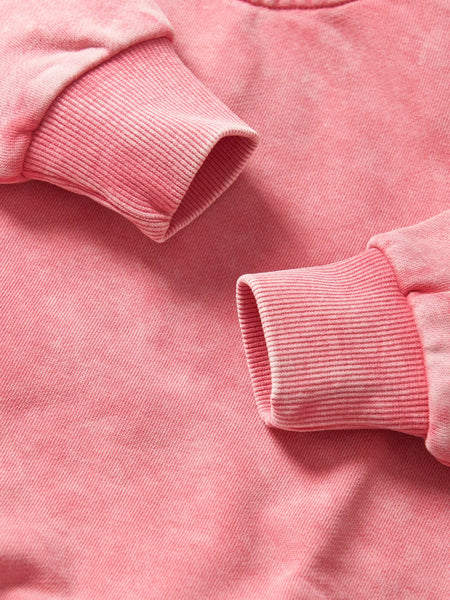 Washed Crewneck - Electric Pink