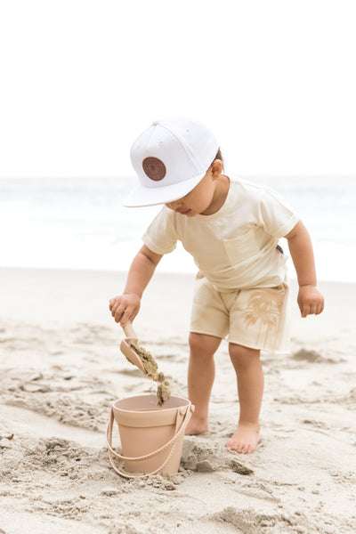 Resort Palm Sweatshort - Cream