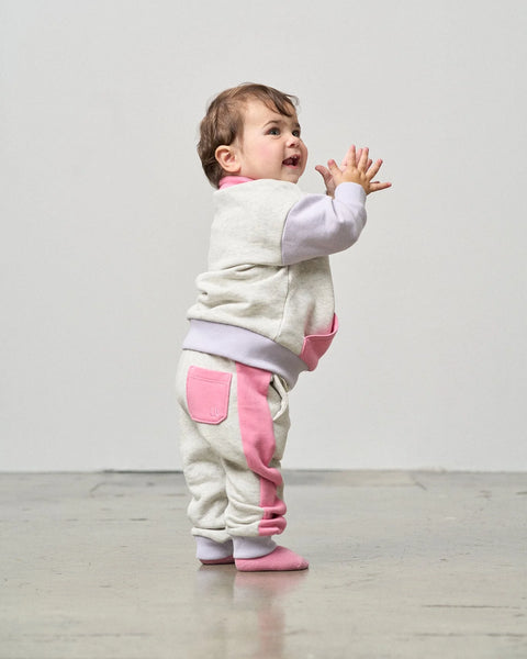 Side Stripe Jogger - Rose