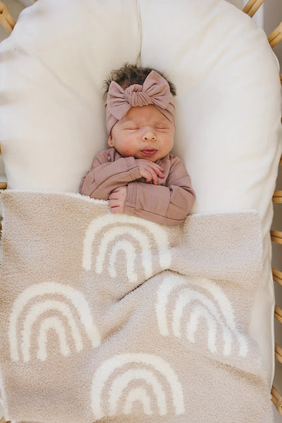 Taupe Rainbow Blanket