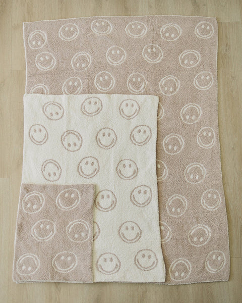 Taupe Smiley Blanket