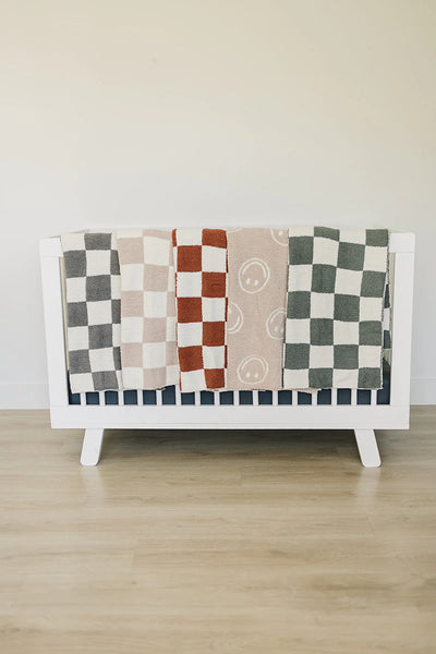 Taupe Smiley Blanket