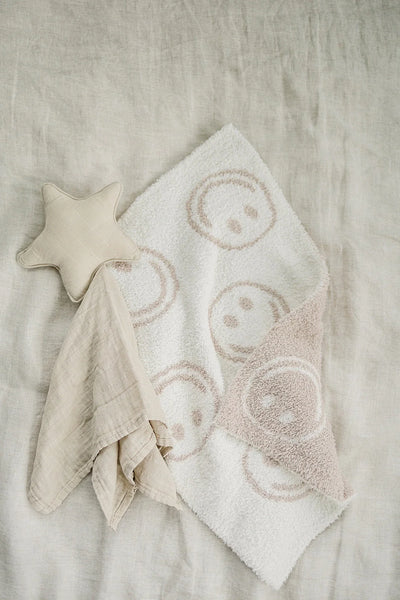 Taupe Smiley Blanket