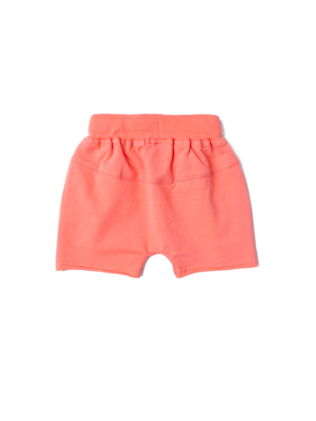 Raw Edge Harem Short - Electric Pink