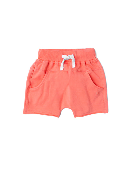 Raw Edge Harem Short - Electric Pink