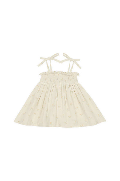 Organic Cotton Muslin Ellie Top - Pauline Chamomile