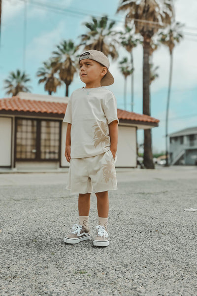 Resort Palm Tee - Cream