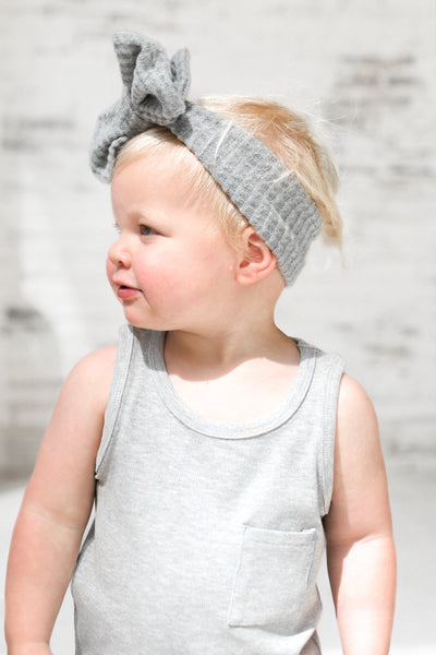Ribbed Tank - Light Heather Grey