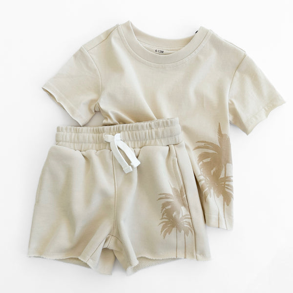 Resort Palm Tee - Cream