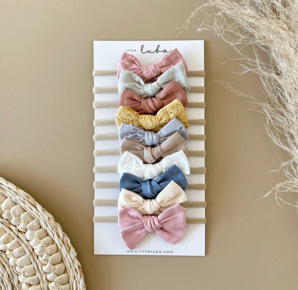 Classic Linen Bow Headband
