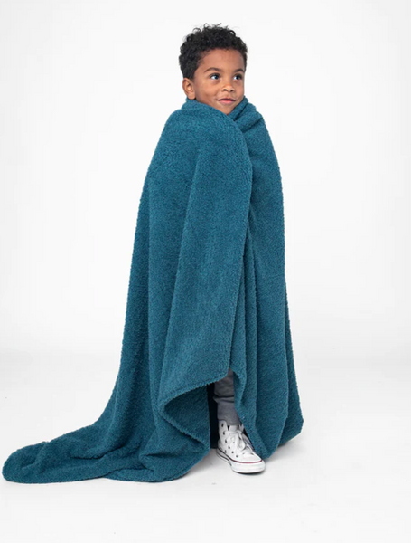 Plush Blanket - Steel Blue