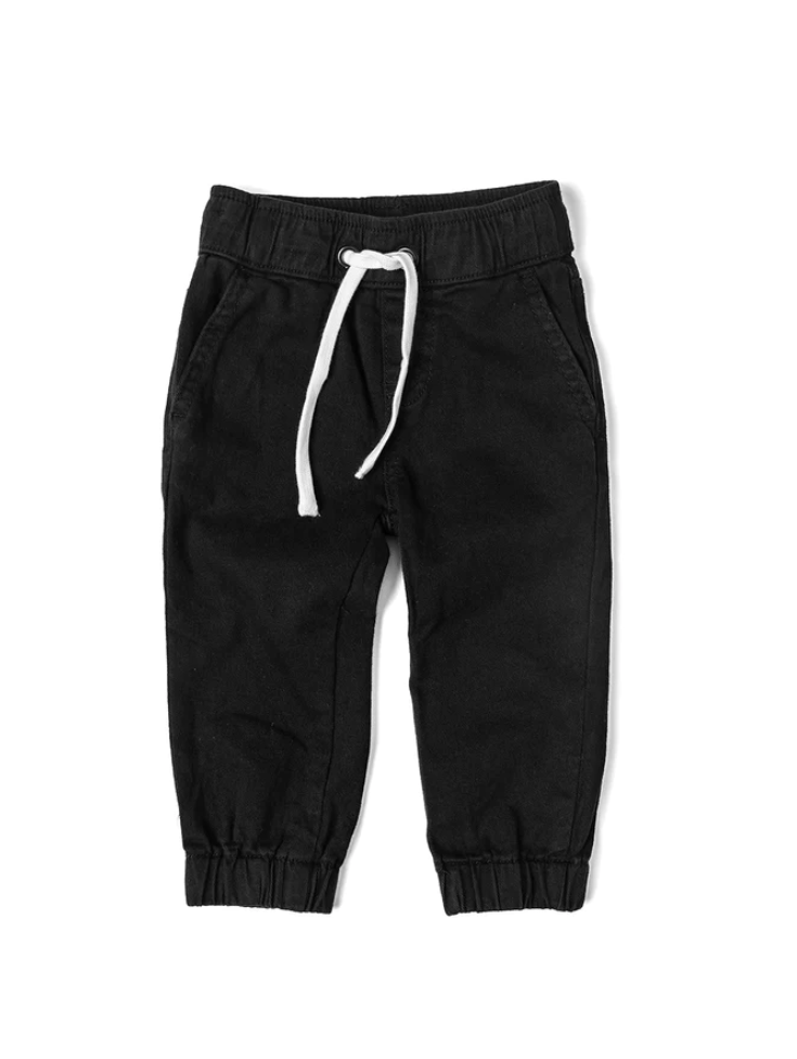 Buy Black Drawstring Boys Jogger Pants – Mumkins