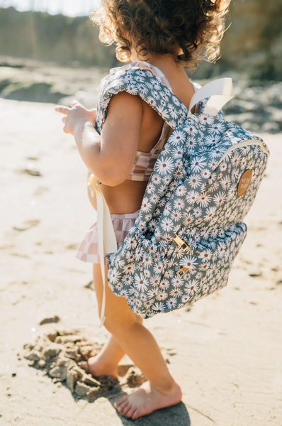 Mebie Baby Mini Backpack - Green Daisy