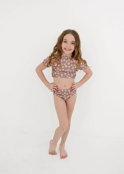Daisy Short Sleeve Bikini Set