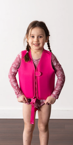 "Brights" Swim Vests- Hot Pink