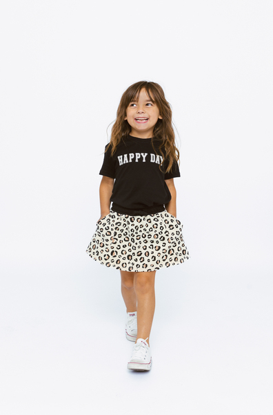 "Happy Day" Elevated Tee - Black