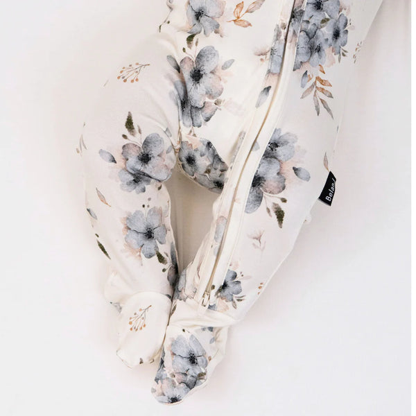 Bamboo Zipper Sleeper - Frosty Floral