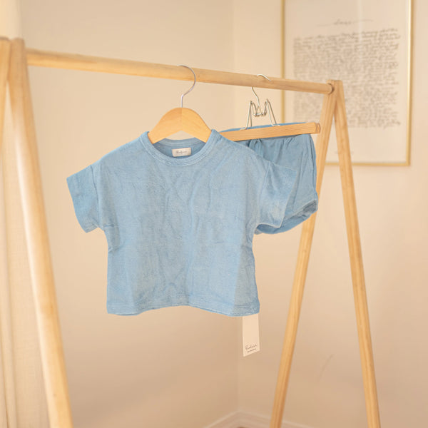 Terry Towel Summer Set - Blue Sky
