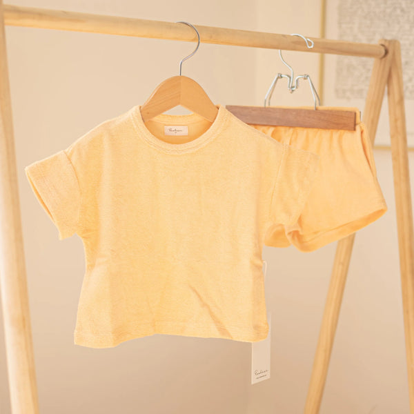 Terry Towel Summer Set - Peach Sorbet
