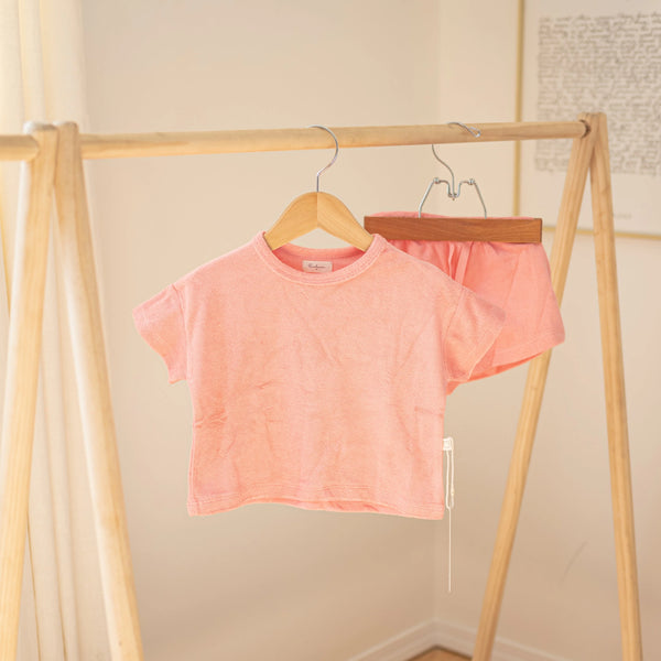 Terry Towel Summer Set - Pink Lemonade