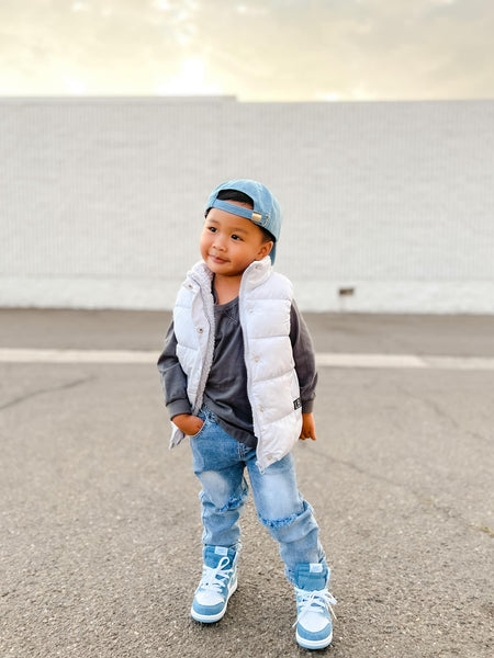 Relaxed Fit Distressed Denim