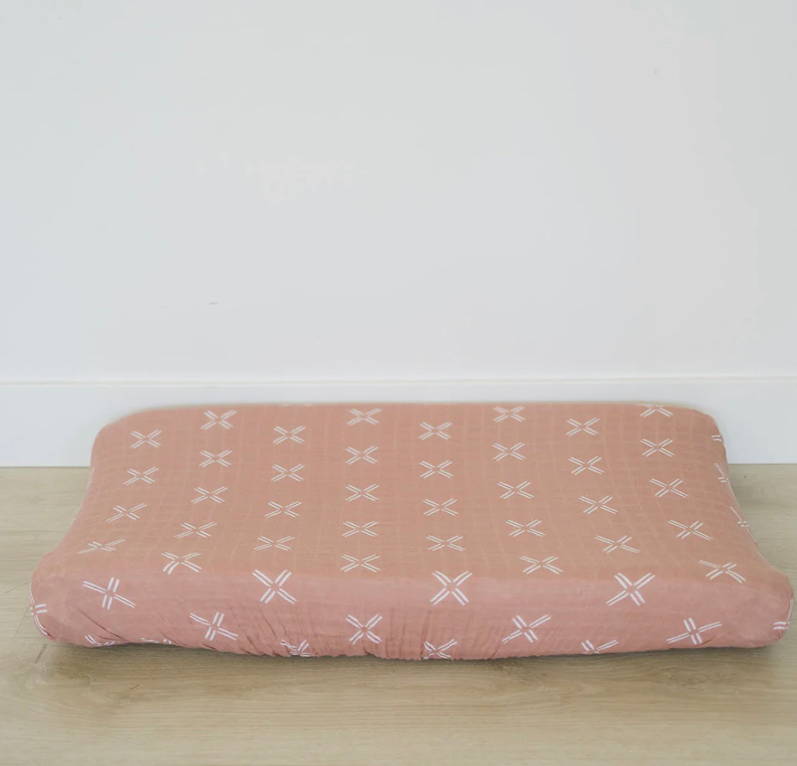 Just Peachy Changing Pad Cover