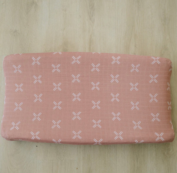 Just Peachy Changing Pad Cover