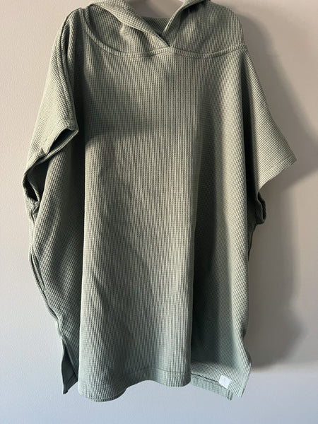 Waffle Beach Poncho - Sage Green