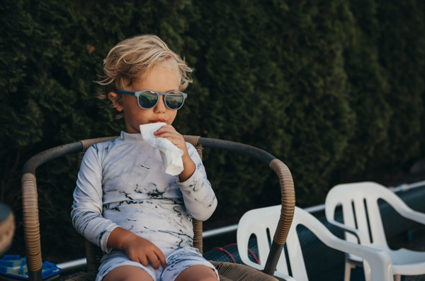 The Keyhole Sunnies - Matte Blue