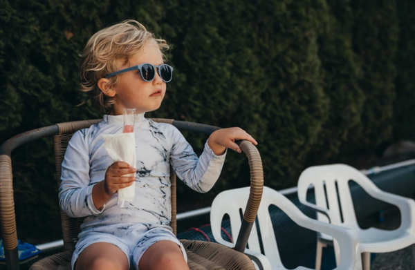 The Keyhole Sunnies - Matte Blue
