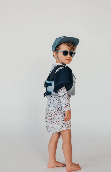 The Keyhole Sunnies - Matte Blue