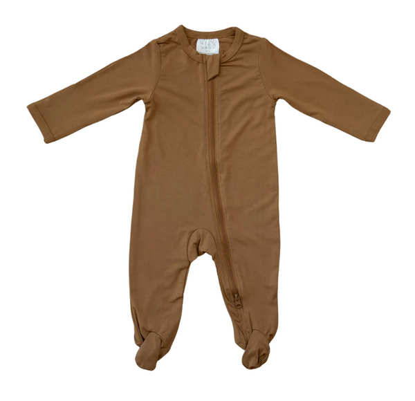 Mustard Bamboo Zipper Sleeper