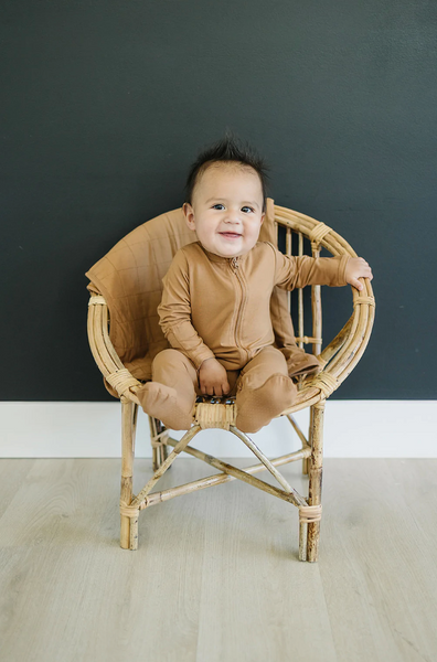 Mustard Bamboo Zipper Sleeper