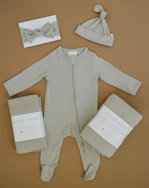 Oatmeal Bamboo Zipper Sleeper